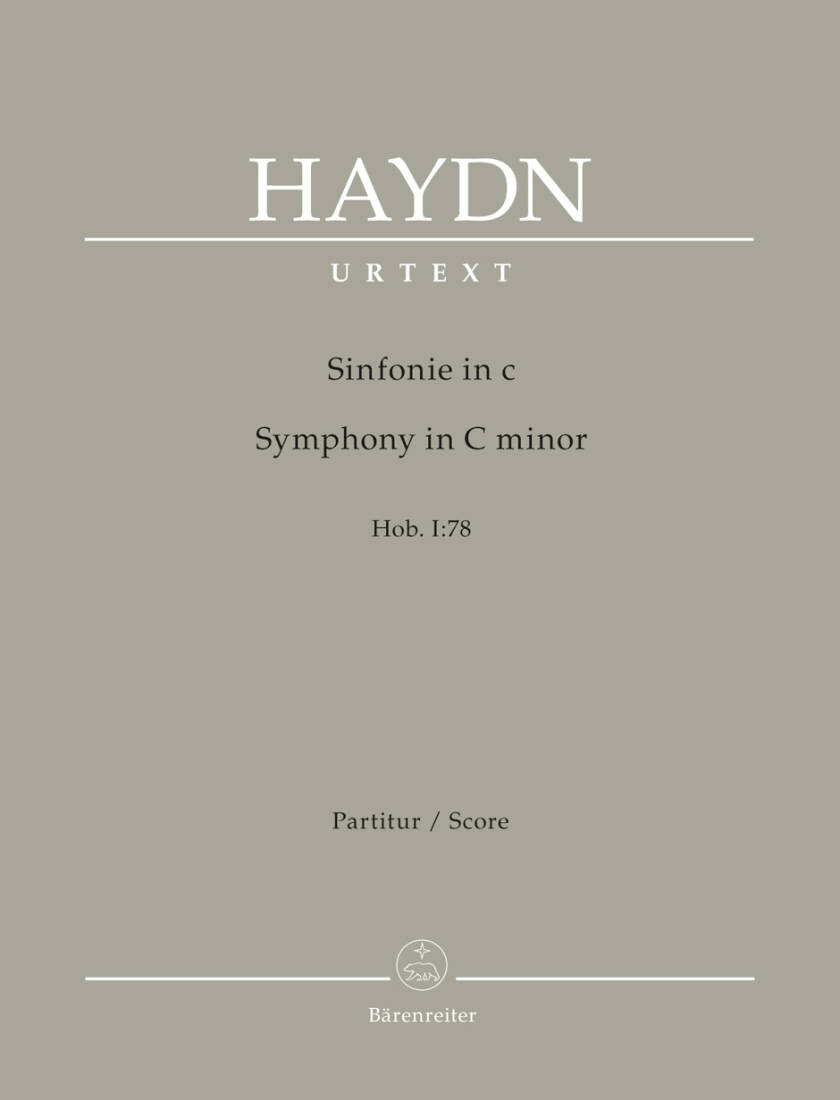 Symphony in C Minor Hob I:78 - Haydn - Score, Urtext Edition - Orchestra