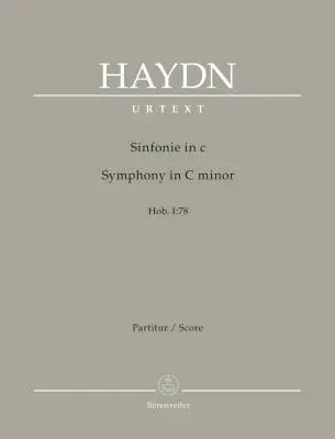 Baerenreiter Verlag - Symphony in C Minor Hob I:78 - Haydn - Score, Urtext Edition - Orchestra