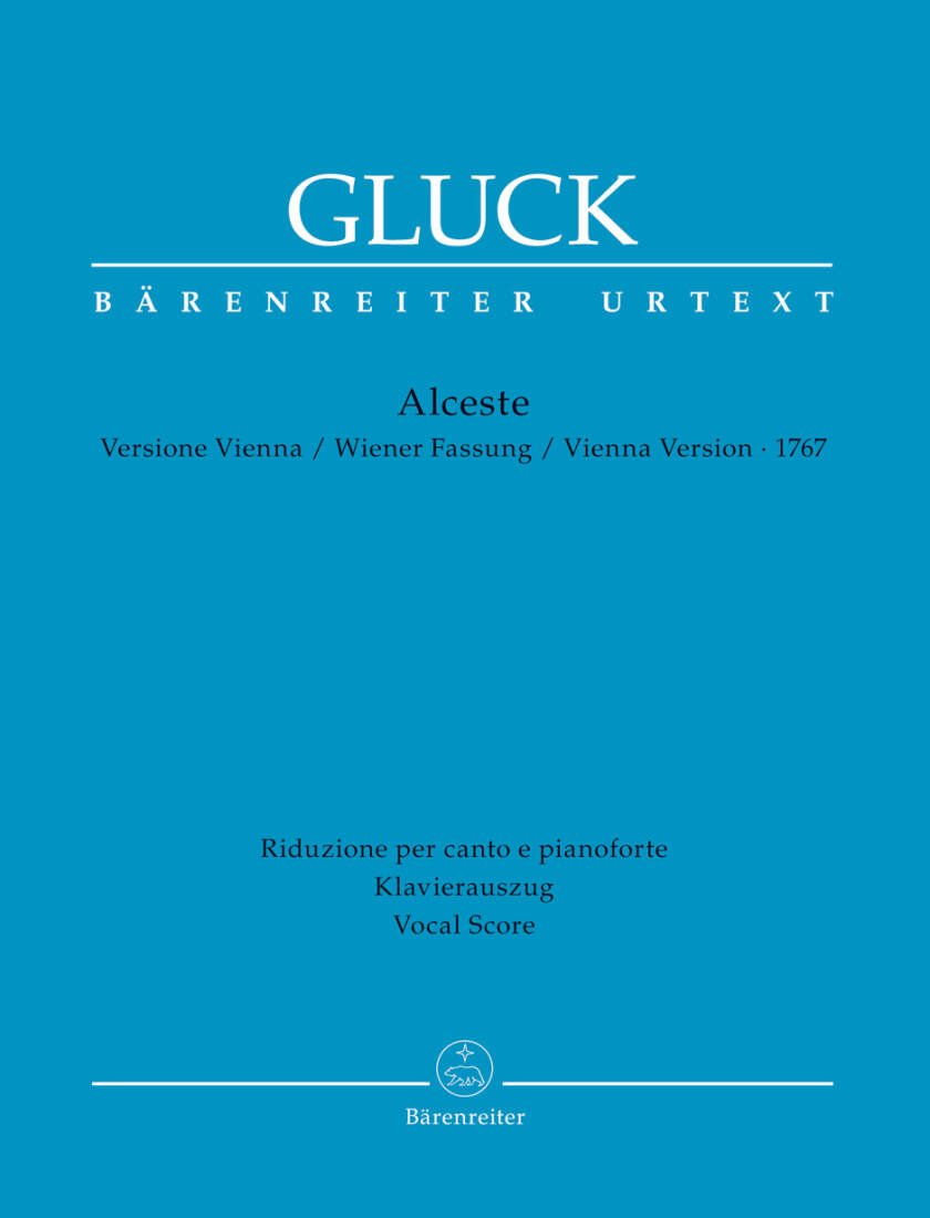 Alceste - Gluck - Vocal Score, Urtext Edition