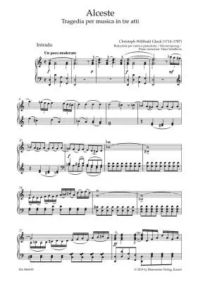 Alceste - Gluck - Vocal Score, Urtext Edition