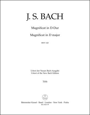 Magnificat in D Major BWV 243 - Bach - Viola Part, Urtext Edition
