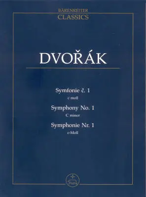 Baerenreiter Verlag - Symphonie No. 1 C-moll - Dvorak - Study Score - Orchestra