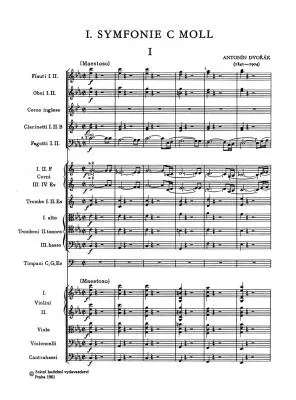 Symphonie No. 1 C-moll - Dvorak - Study Score - Orchestra