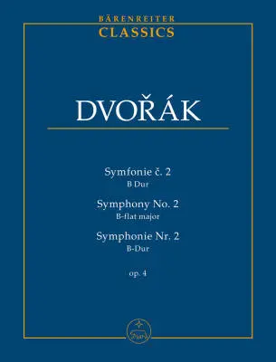 Baerenreiter Verlag - Symphonie No. 2 B-dur Op. 4 - Dvorak - Study Score - Orchestra
