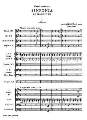 Symphonie No. 6 D-dur Op. 60 - Dvorak - Study Score - Orchestra