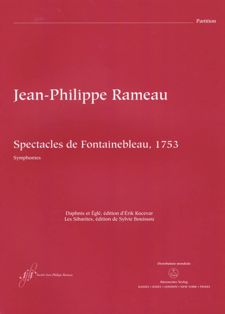 Spectacles de Fontainebleau (1753) - Rameau - Score, Anthology, Urtext Edition