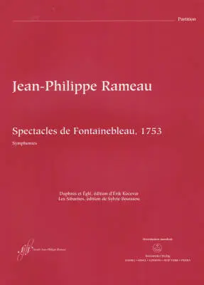Baerenreiter Verlag - Spectacles de Fontainebleau (1753) - Rameau - Score, Anthology, Urtext Edition
