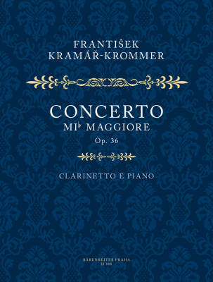 Baerenreiter Verlag - Konzert fur Klarinette und Orchester Es-dur Op. 36 - Krommer - Piano Reduction, Part (1)
