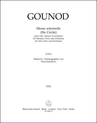 Baerenreiter Verlag - Messe Solennelle (Ste Cecile) for Soloists, Choir and Orchestra - Gounod - Viola Part, Urtext Edition