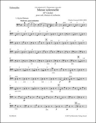 Messe Solennelle (Ste Cecile) for Soloists, Choir and Orchestra - Gounod - Cello Part, Urtext Edition