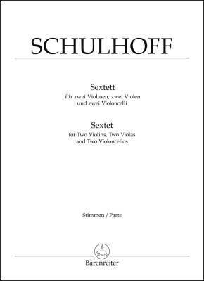 Sextet for Two Violins, Two Violas and Two Violoncellos (1924) - Schulhoff - Set of Parts - String Sextet