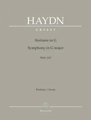 Baerenreiter Verlag - Symphony in G Major Hob. I:81 - Haydn - Score, Urtext Edition - Orchestra