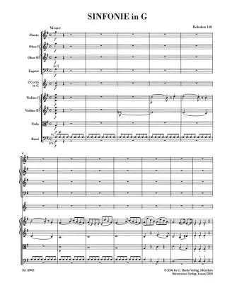 Symphony in G Major Hob. I:81 - Haydn - Score, Urtext Edition - Orchestra