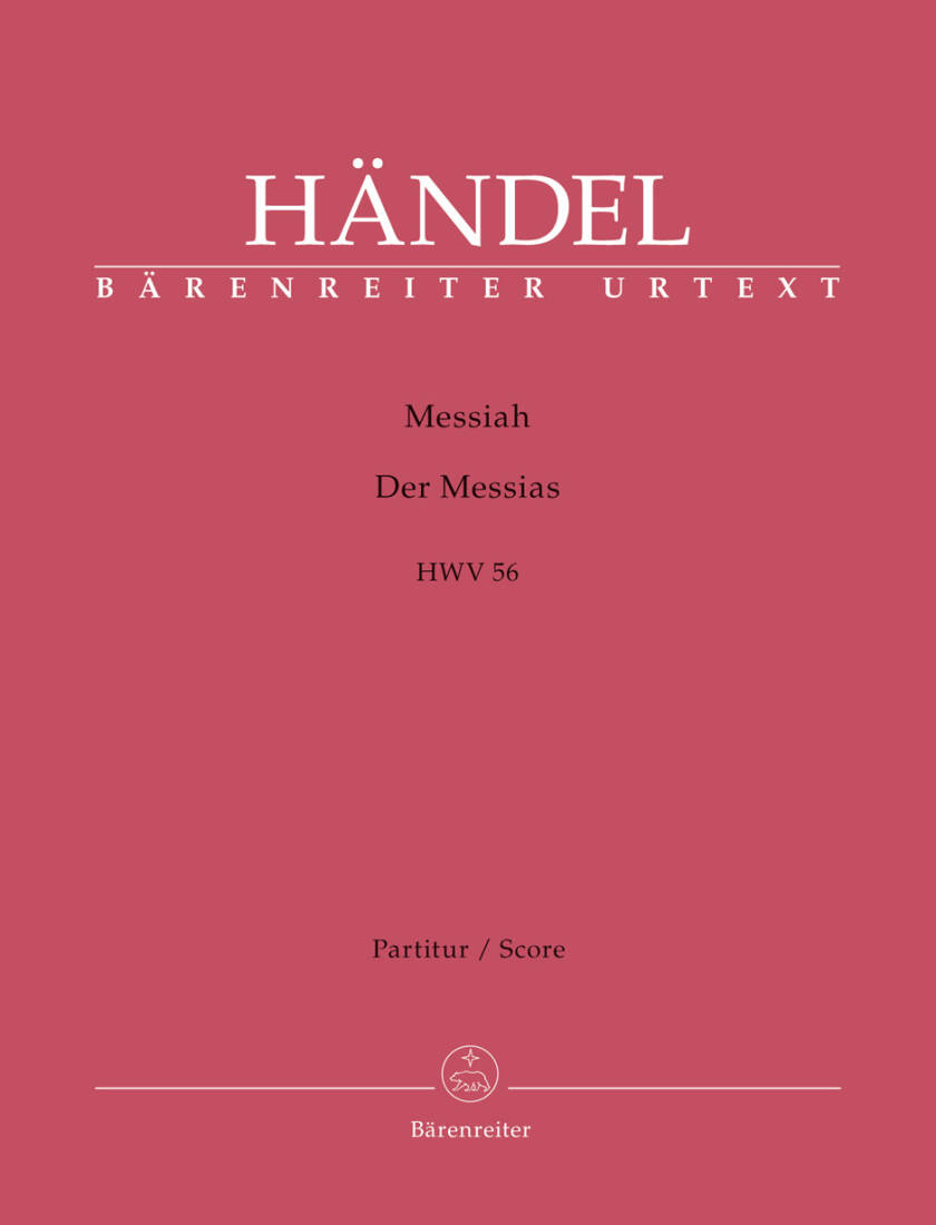 Messiah HWV 56 - Handel - Score, Urtext Edition - Soloists, Mixed Choir, Orchestra