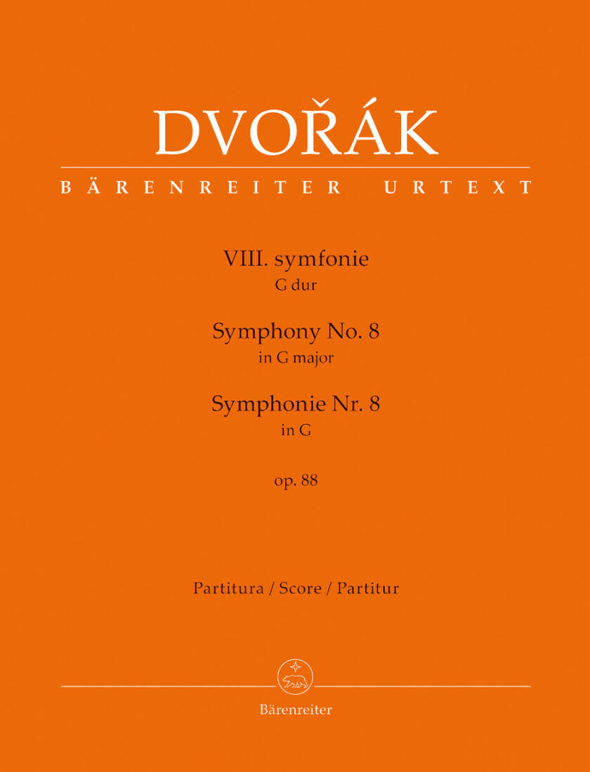 Symphony No. 8 in G Major Op. 88 - Dvorak - Score, Urtext Edition - Orchestra