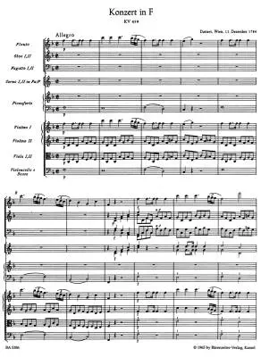 Concerto for Piano and Orchestra No. 19 in F Major K. 459 - Mozart - Score, Urtext Edition - Piano, Orchestra