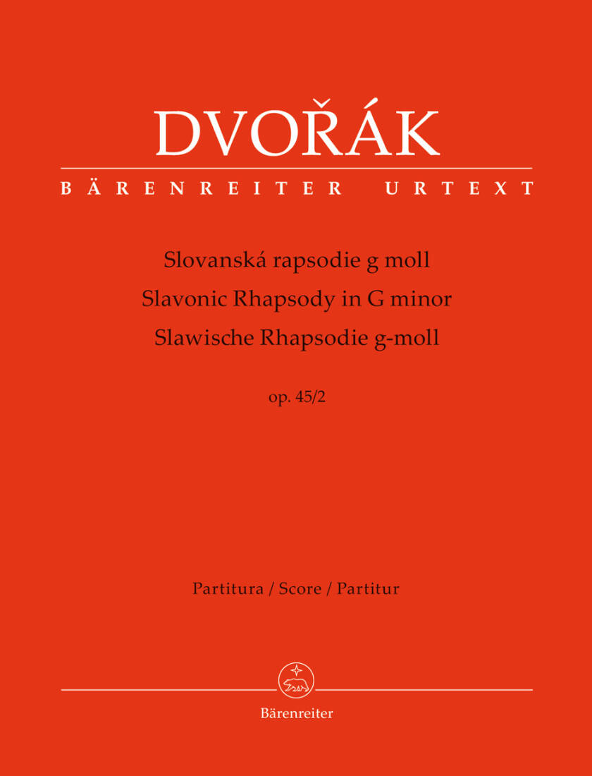 Slavonic Rhapsody in G Minor Op. 45/2 - Dvorak - Score, Urtext Edition