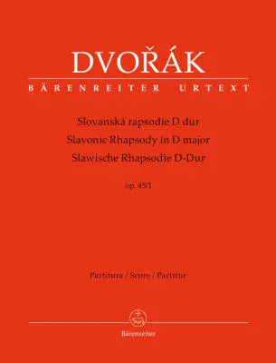 Baerenreiter Verlag - Slavonic Rhapsody in D Major Op. 45/1 - Dvorak - Score, Urtext Edition