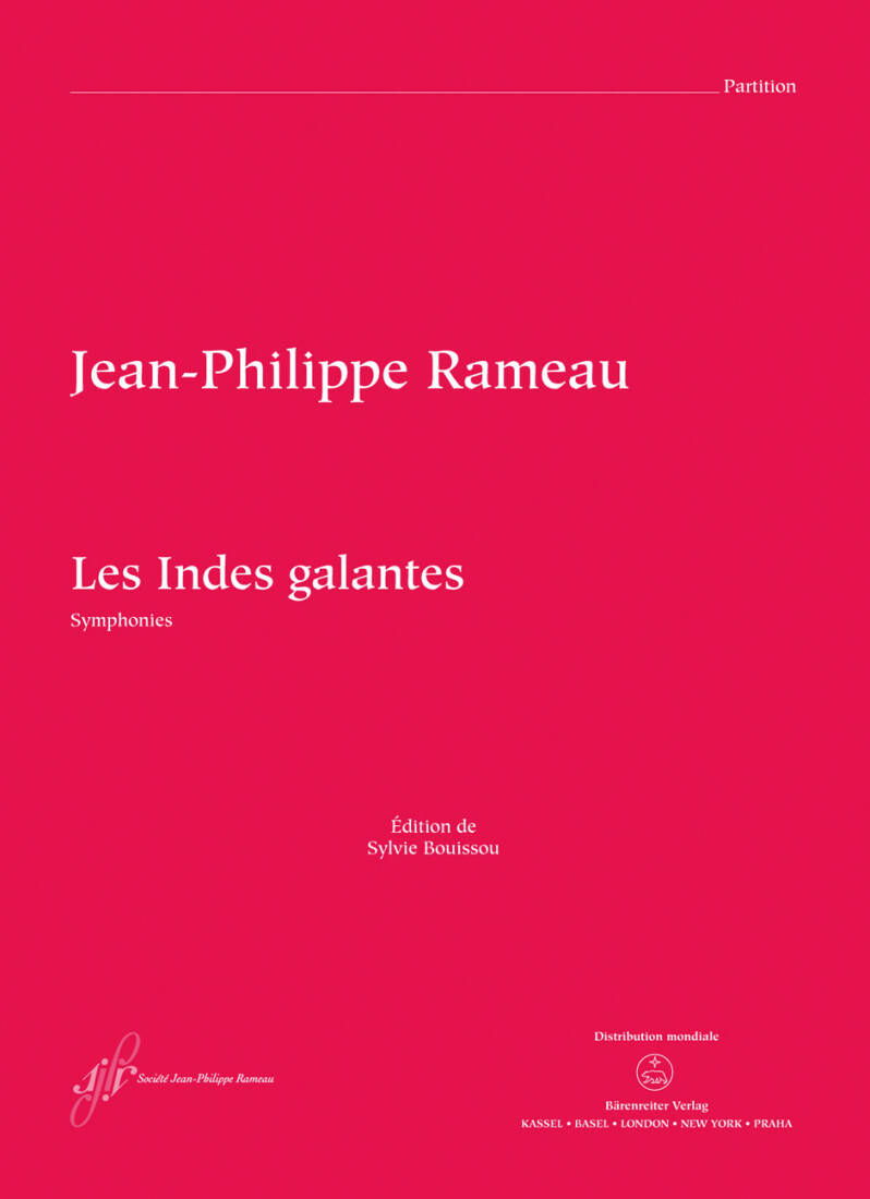 Les Indes Galantes Rct 44 - Rameau - Score, Anthology, Urtext Edition - Orchestra