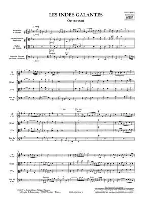 Les Indes Galantes Rct 44 - Rameau - Score, Anthology, Urtext Edition - Orchestra