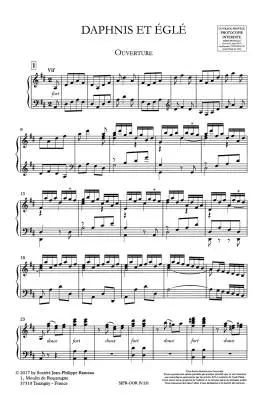 Daphnis et Egle Rct 34 - Rameau - Vocal Score, Urtext Edition - Soloists, Choir, Orchestra