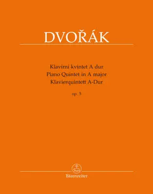 Baerenreiter Verlag - Piano Quintet in a Major Op. 5 - Dvorak - Performance Score, Set of Parts - Piano Quintet