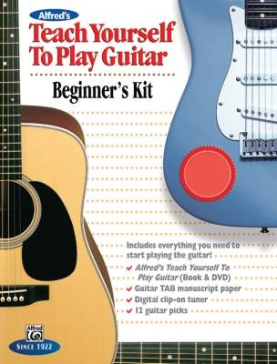 Alfred Publishing - Teach Yourself to Play Guitar: Beginners Kit - Manus - Manuscript /Tuner /Picks /Book /DVD