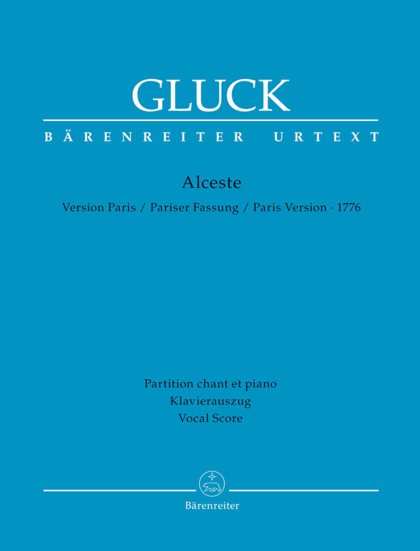 Alceste - Gluck - Vocal Score, Urtext Edition - Soloists, Choir, Orchestra