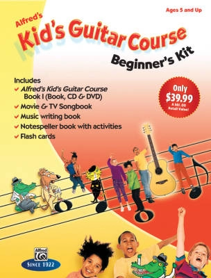 Alfred Publishing - Kids Guitar Course: Beginners Kit - Manus/Harnsberger - Books/Flashcards/CD/DVD