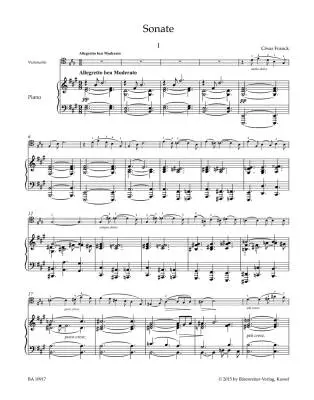 Sonate - Franck - Cello/Piano - Book