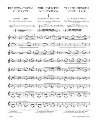 Preparatory Trill Studies and the Development of Double-stopping Op. 7 - Sevcik - Performance Score - Violin