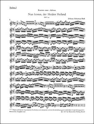 Wo Gehest du Hin? BWV 166 - Bach - Violin I Part, Urtext Edition