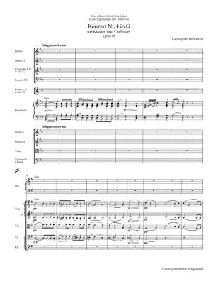 Concerto for Pianoforte and Orchestra No. 4 in G Major Op. 58 - Beethoven - Study Score, Urtext Edition - Piano, Orchestra