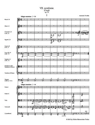 Symphony No. 7 in D Minor Op. 70 - Dvorak - Study Score, Urtext Edition - Orchestra