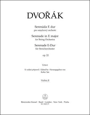 Serenade for String Orchestra in E Major Op. 22 - Dvorak - Violin II Part, Urtext Edition