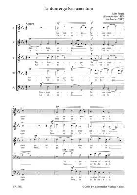 Sacred Choral Music a Cappella - Reger - Choral Score, Anthology, Urtext Edition - Choir