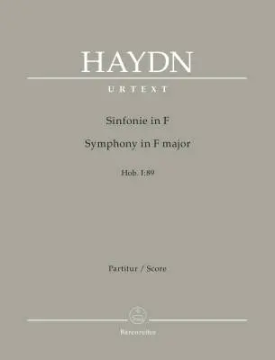 Baerenreiter Verlag - Symphony in F Major Hob. I:89 - Haydn - Score, Urtext Edition - Orchestra