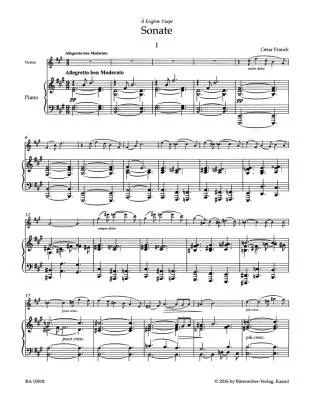 Sonata - Franck - Performance Score - Piano, Viola