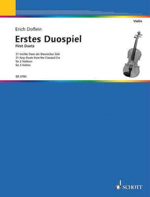 Schott - Premiers duos pour deux violons - Doflein - Partition