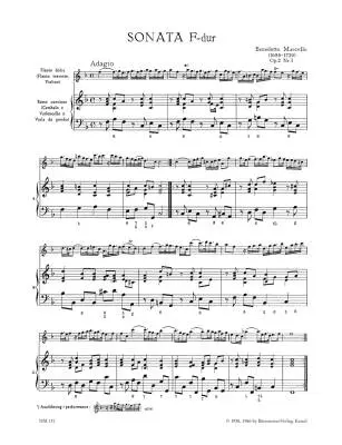 Sonatas for Treble Recorder (Flute, Violin) and Basso Continuo - Marcello - Performance Score, Set of Parts