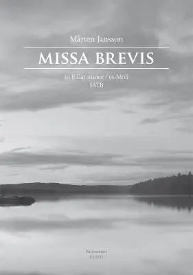 Baerenreiter Verlag - Missa Brevis in E-flat Minor - Jansson - Choral Score - Choir