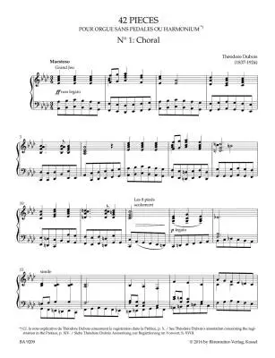 Posthumous Works. 42 Pieces for Organ without Pedal (1925) - Dubois - Performance Score, Anthology, Urtext Edition - Organ