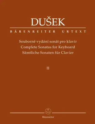 Baerenreiter Verlag - Complete Sonatas for Keyboard - Dusek - Performance Score, Urtext Edition - Piano