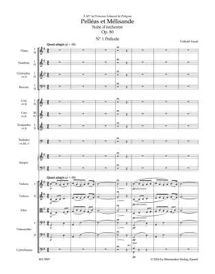 Pelleas et Melisande Op. 80 N 142b - Faure - Score, Urtext Edition - Orchestra