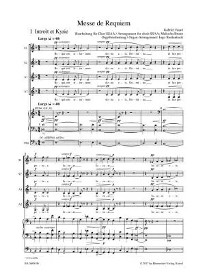 Messe de Requiem Op. 48 - Faure - Organ Reduction - Soloists, Female Choir, Organ
