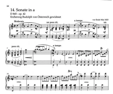 Piano Sonatas - Schubert - Complete Edition, Performance Score, Urtext Edition, Anthology - Piano