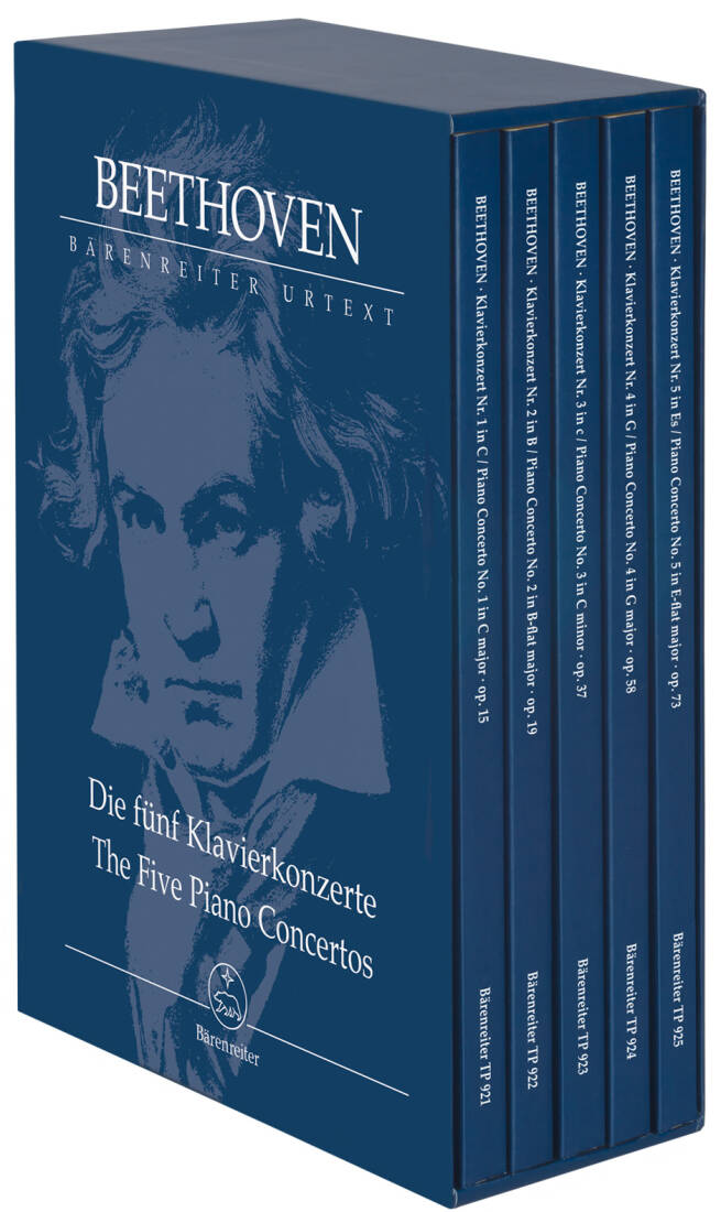 The Five Piano Concertos - Beethoven - Study Scores (5), Urtext Edition - Piano, Orchestra
