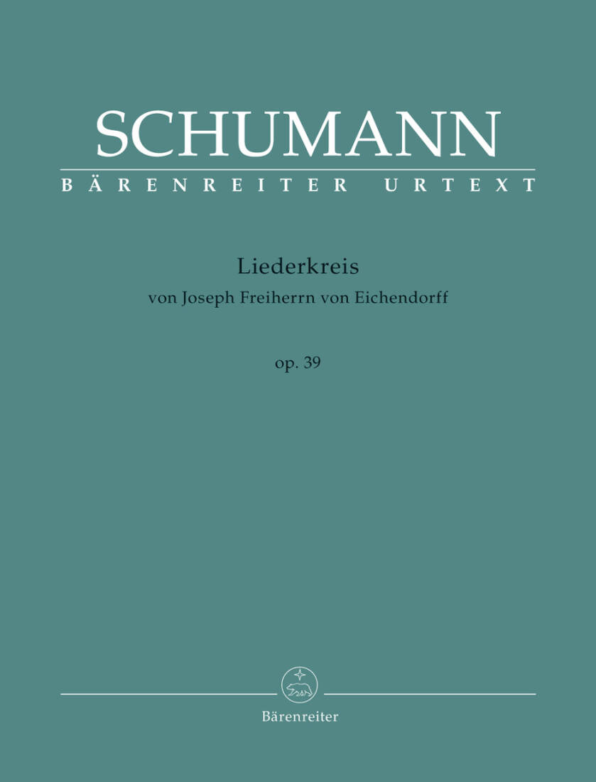 Liederkreis Op. 39 - Schumann - Singing Score, Urtext Edition - Singing Voice, Piano
