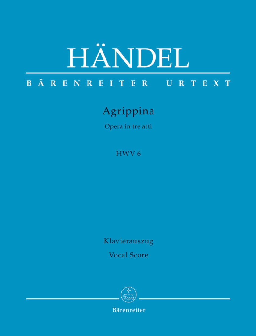 Agrippina HWV 6 - Handel - Vocal Score, Urtext Edition - Soloists, Orchestra