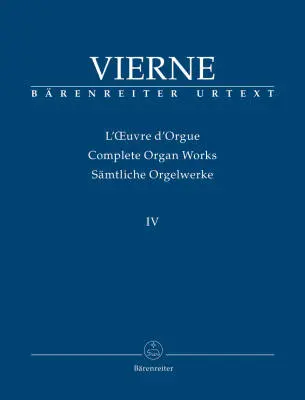 Baerenreiter Verlag - Symphony No. 4 Op. 32 (1913/14) - Vierne - Performance Score, Urtext Edition - Organ